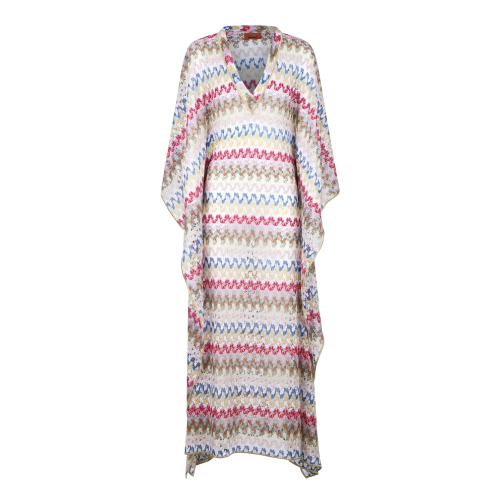 Missoni Women's Multicolor Maxi Dresses, M, Viscose Caftan Dress