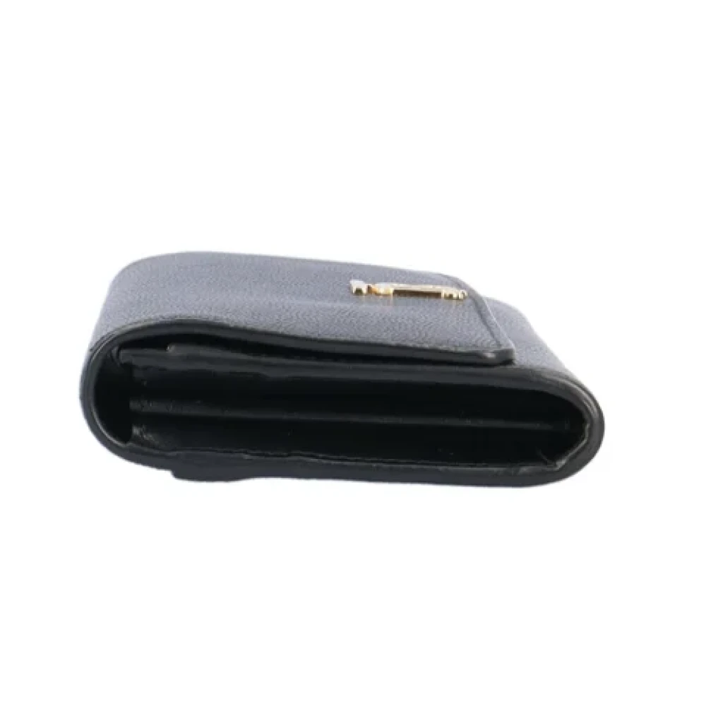 Burberry Vintage Pre-owned Leather wallets Black Dames