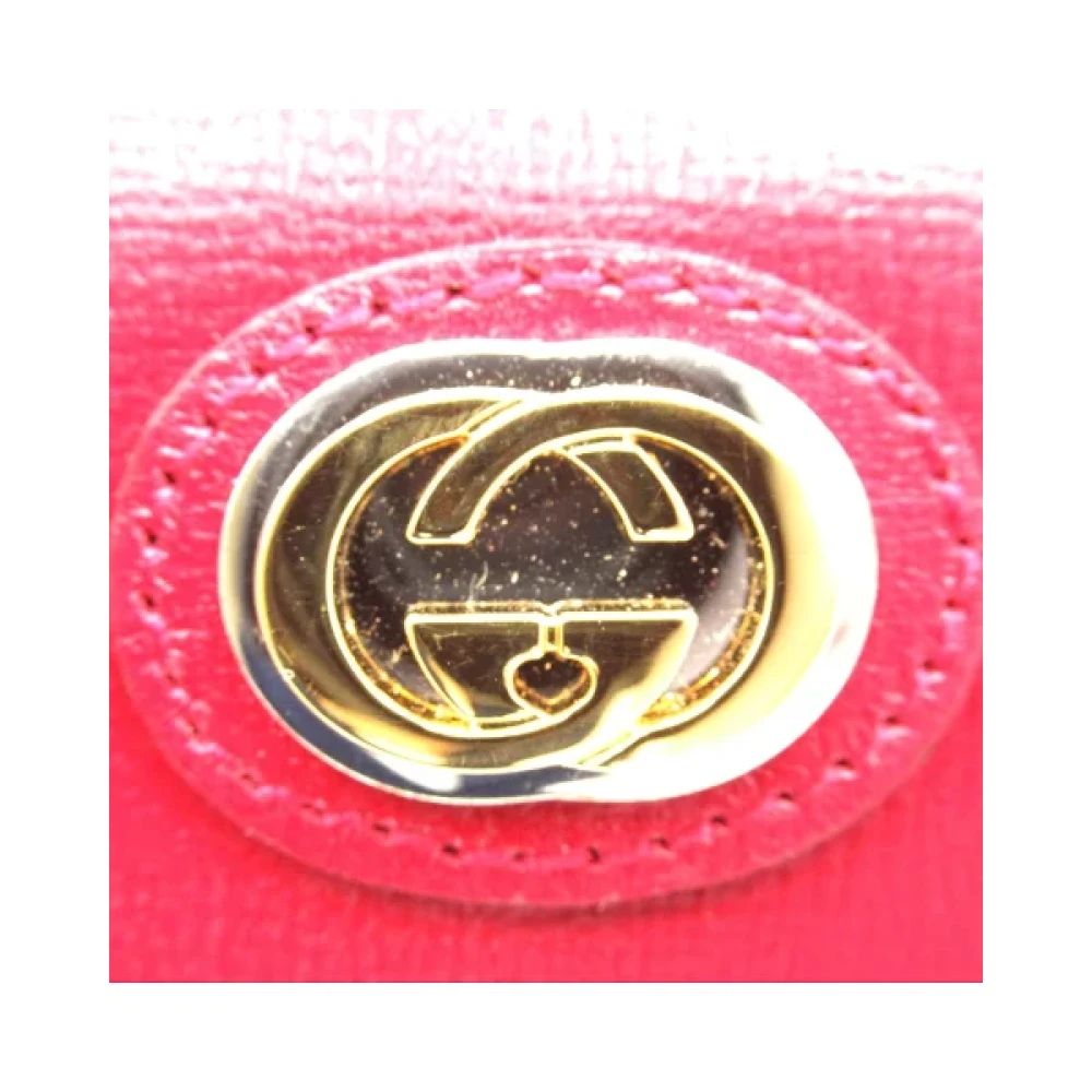 Gucci Vintage Pre-owned Leather wallets Red Unisex