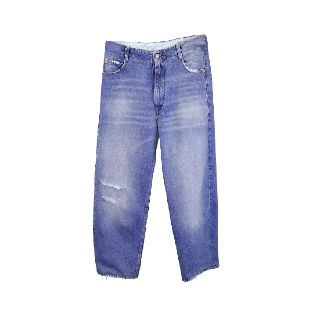 Maison Margiela Pre-owned Cotton jeans Blue Dames
