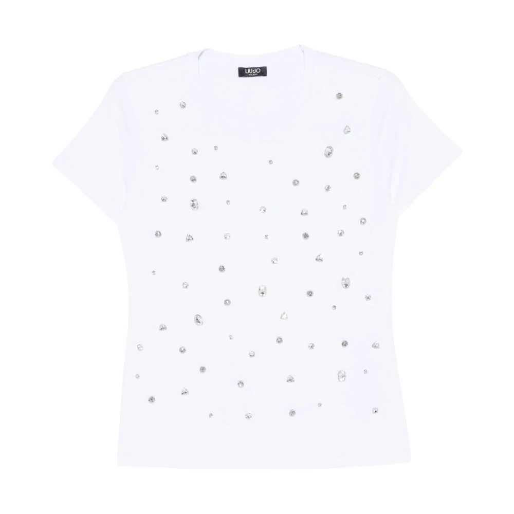 Liu Jo Casual Katoenen T-shirt White Dames