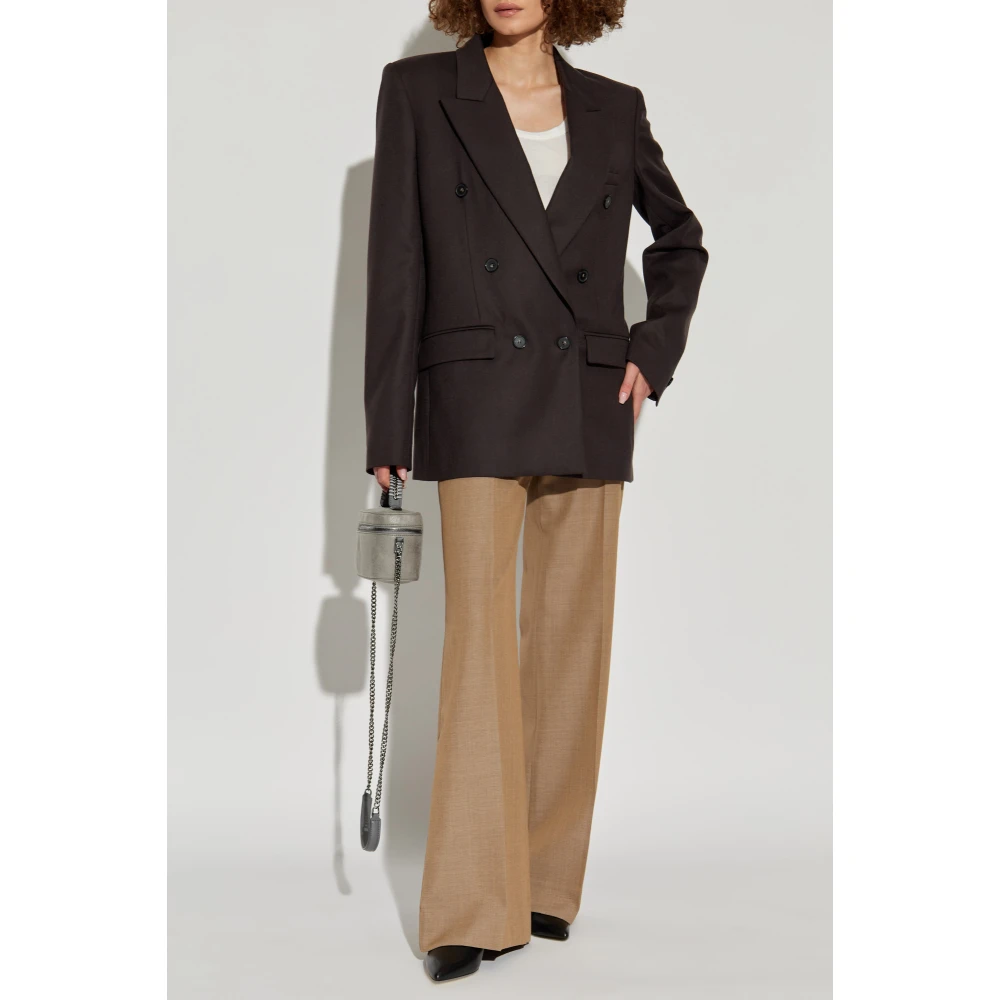 Stella Mccartney Double-breasted blazer Brown Dames