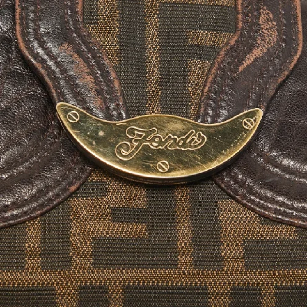 Fendi Vintage Pre-owned Canvas wallets Brown Dames