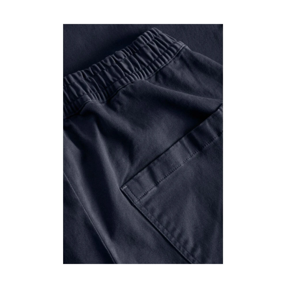 Rue De Tokyo Donkerblauwe Garment Dyed Twill Broek Blue Dames