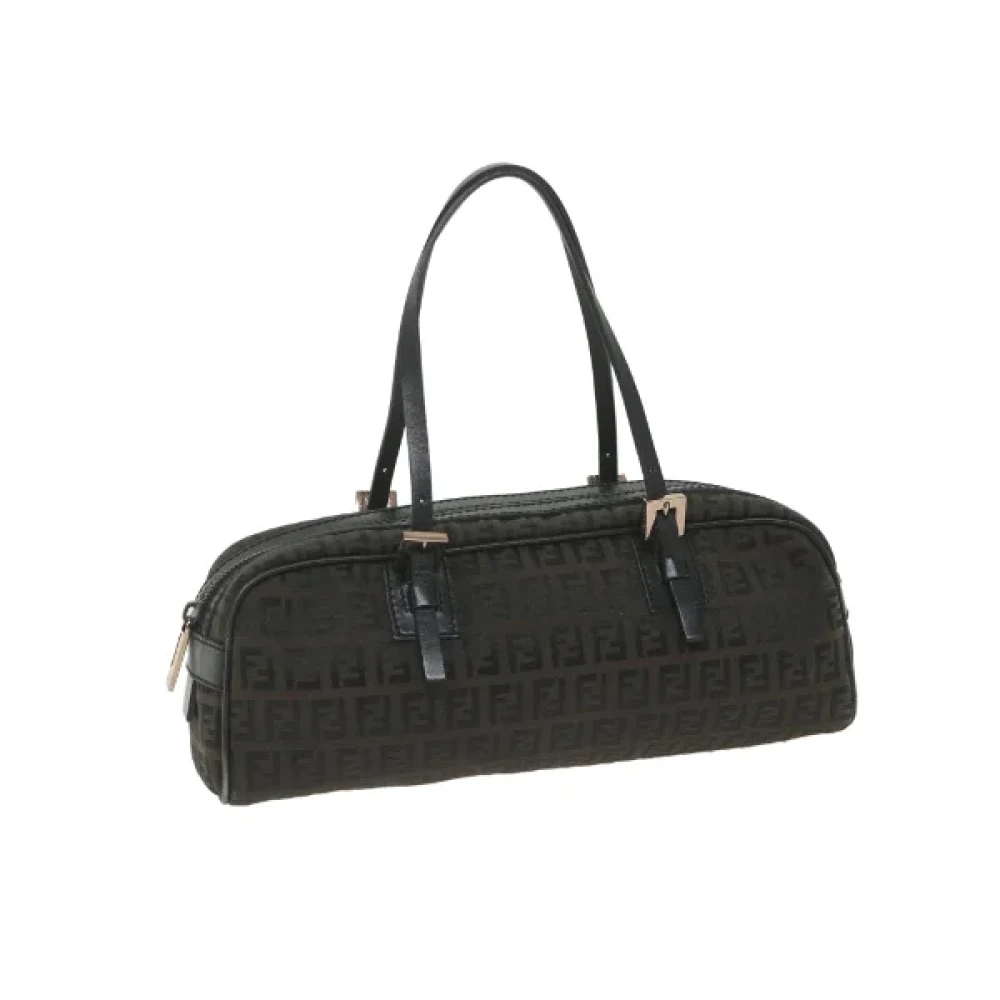 Fendi Vintage Pre-owned Canvas handbags Black Dames