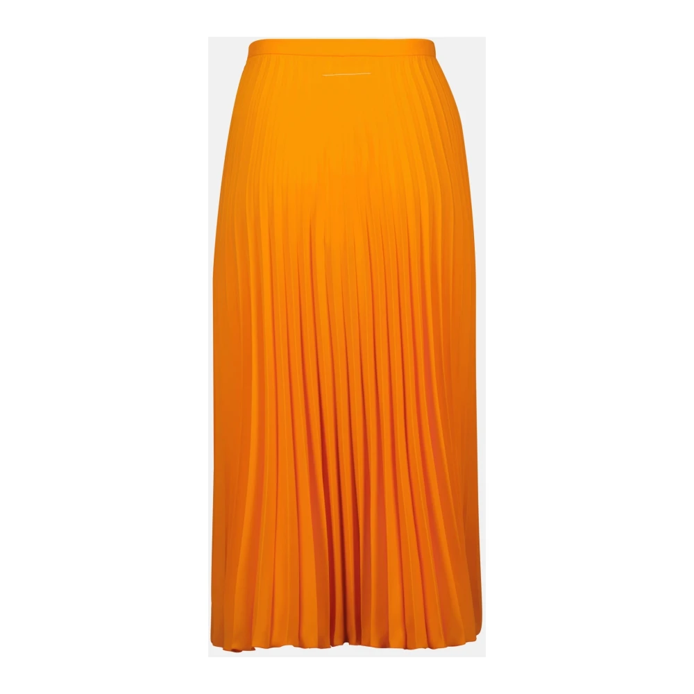 MM6 Maison Margiela Oranje geplooide rok Orange Dames