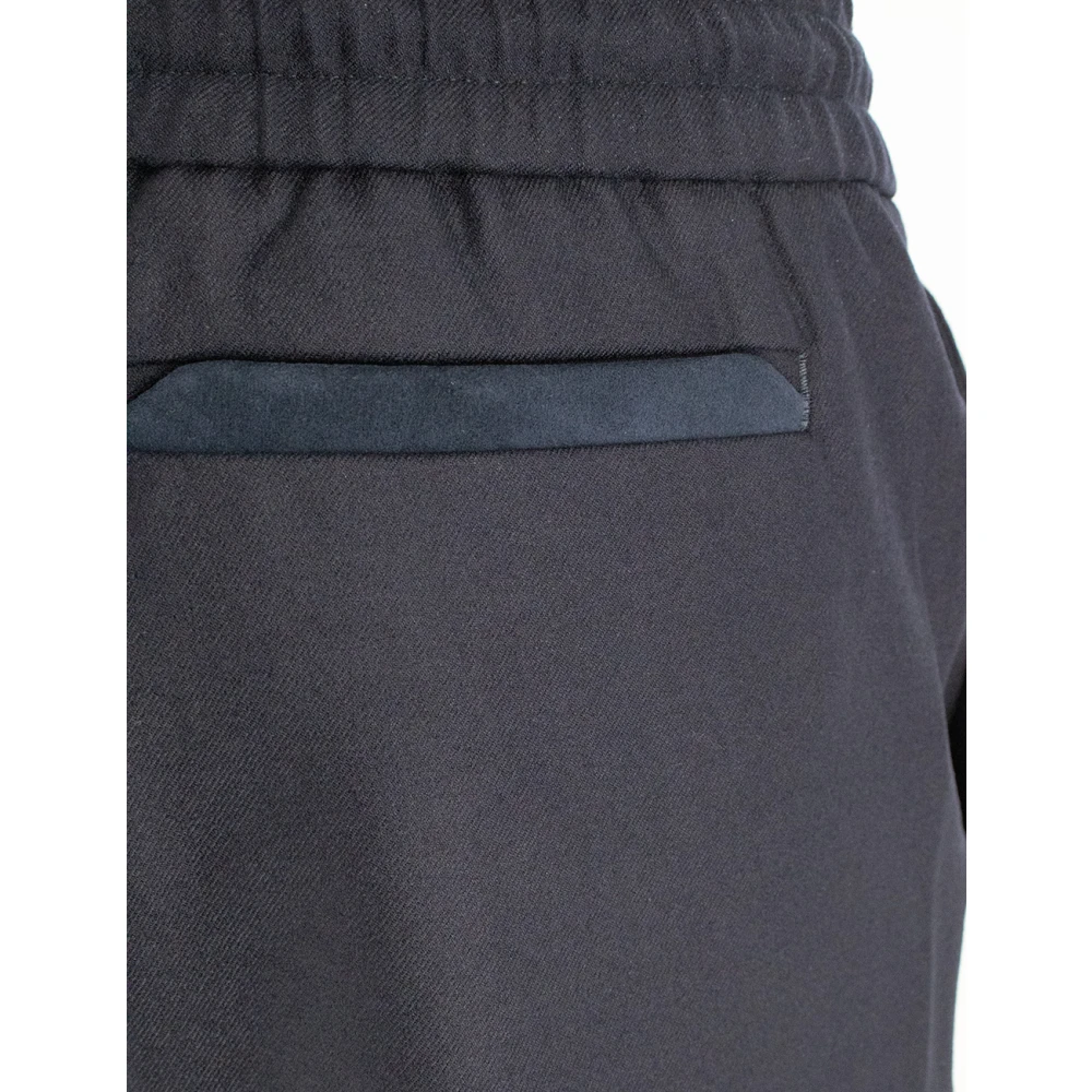 Sease Stedelijke Wol Trekkoordbroek Blue Heren