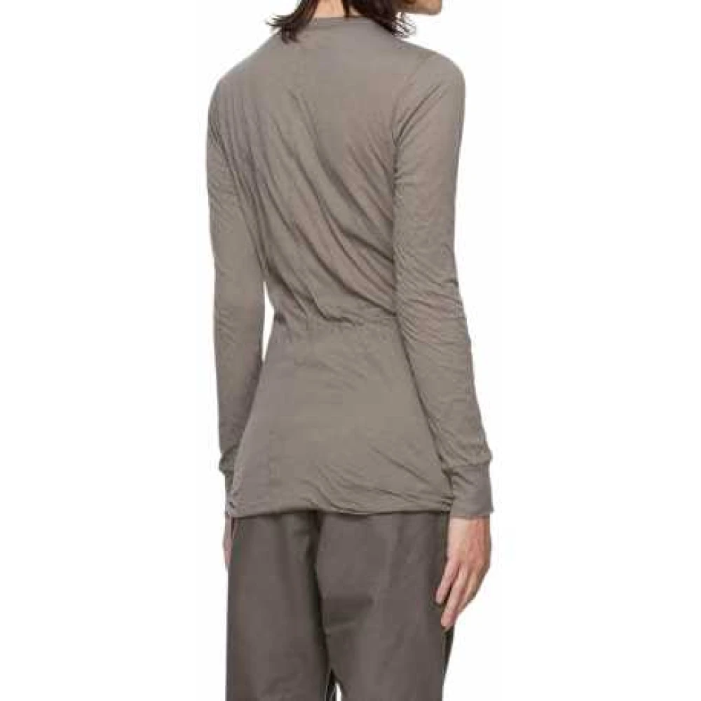 Rick Owens Double Long Sleeve T-shirt Dust Brown Heren