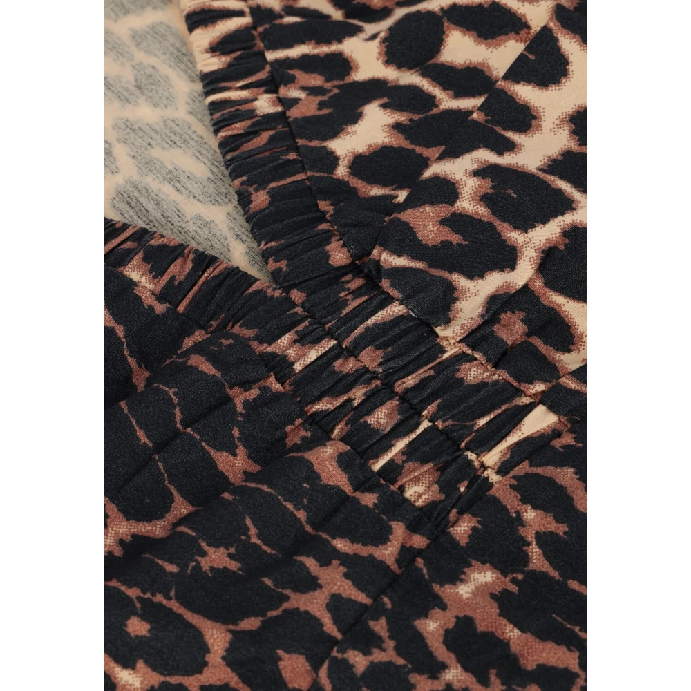 NEO NOIR Luipaardprint Midi Jurk Illana Brown Dames