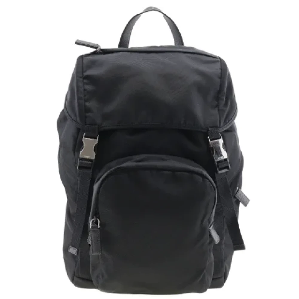 Prada Vintage Pre-owned Leather prada-bags Black Dames