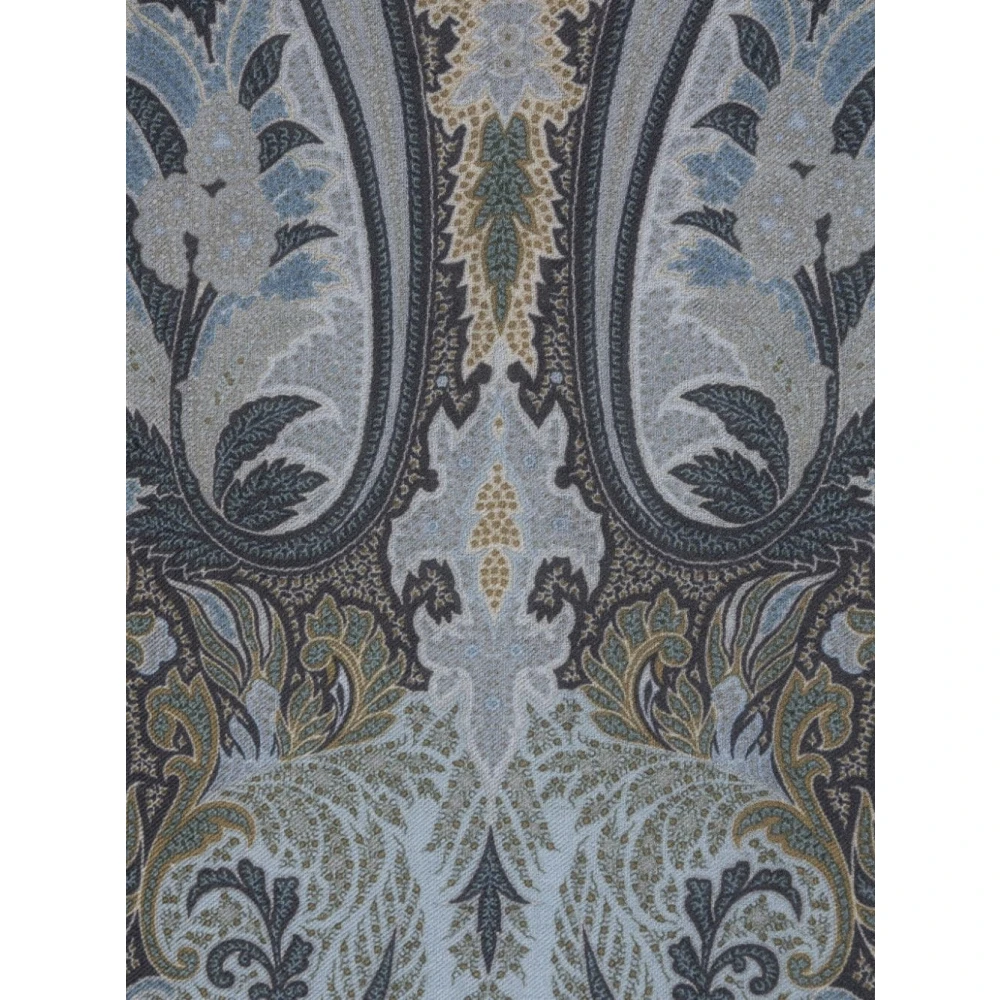 ETRO Heldere Blauwe Sjaal Stijlvolle Collectie Multicolor Heren