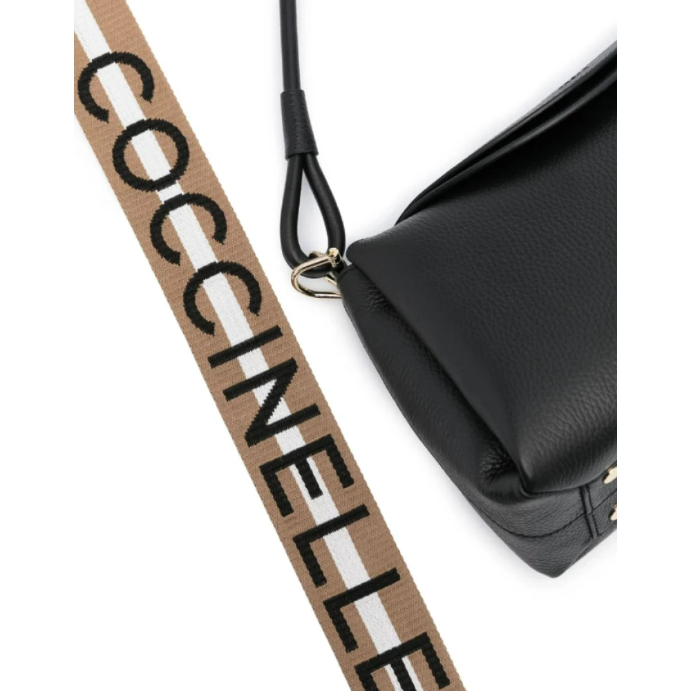 Coccinelle Maanflap Zwarte Tas Black Dames