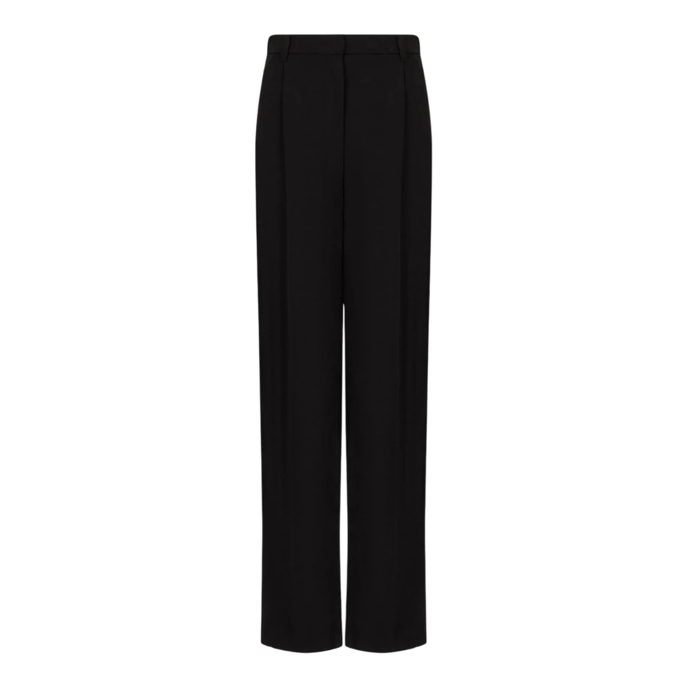 Emporio Armani Voorplooibroek met ritssluiting Black Dames