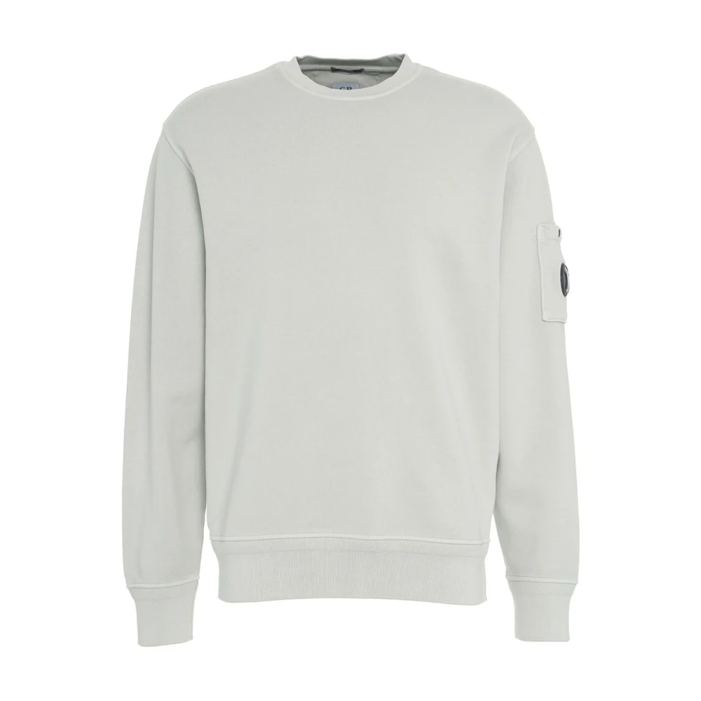 C.P. Company Grijze Sweatshirt met Ribboord Gray Heren