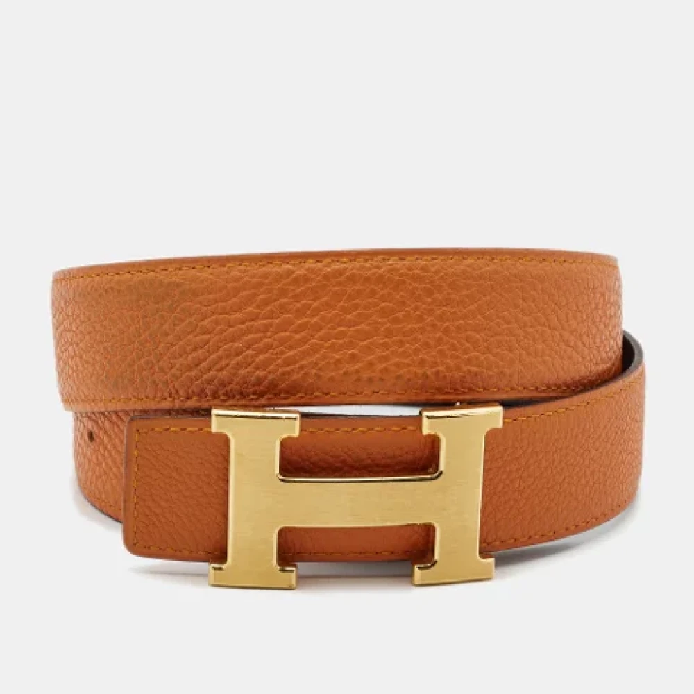 Hermès Vintage Pre-owned Leather belts Orange Dames