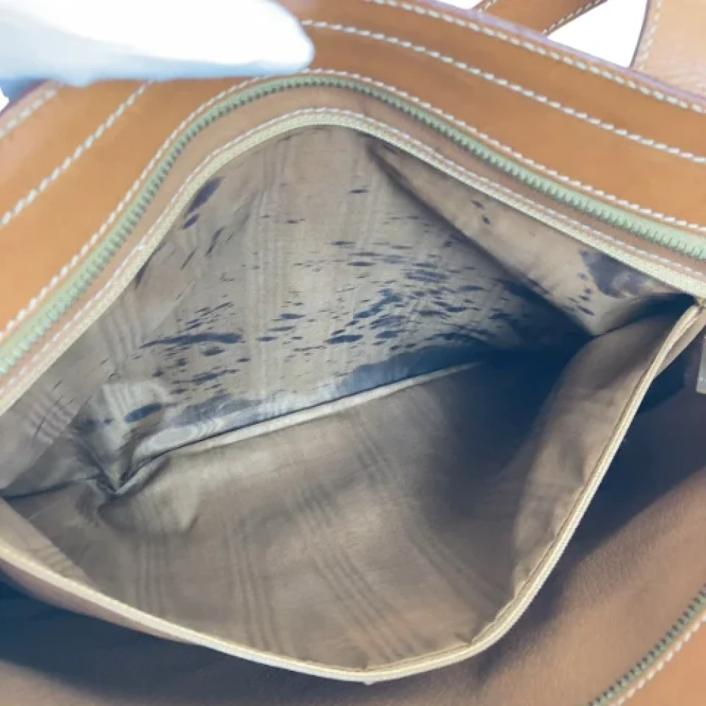 Celine Vintage Pre-owned Canvas shoulder-bags Brown Dames