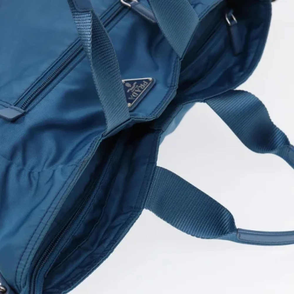 Prada Vintage Pre-owned Nylon prada-bags Blue Dames