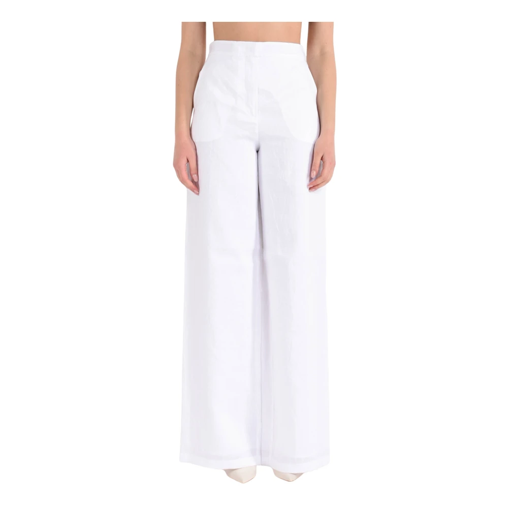 Trousers > Wide Trousers - - Max Mara Studio - Modalova