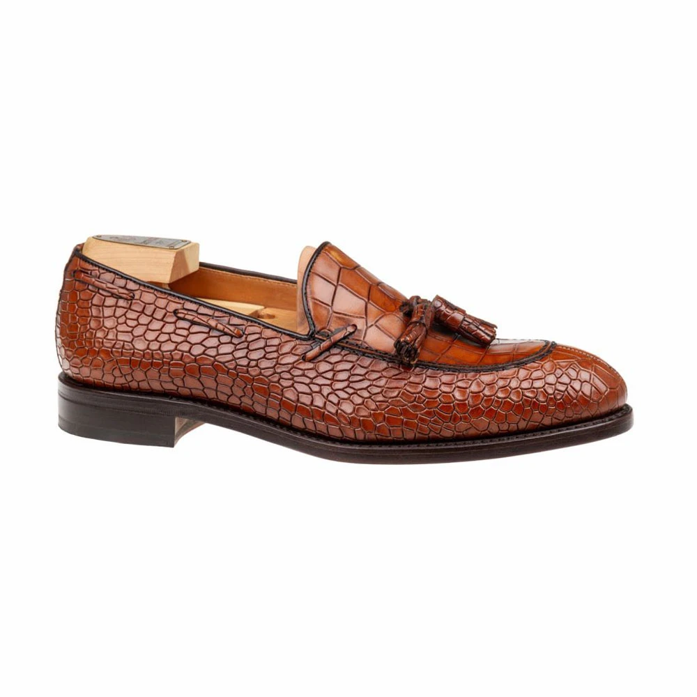 Berwick Läder Moccasin-Style Loafers Brown, Herr