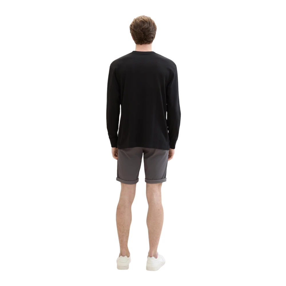 Tom Tailor Elegante Chinoshorts voor zomerse look Gray Heren