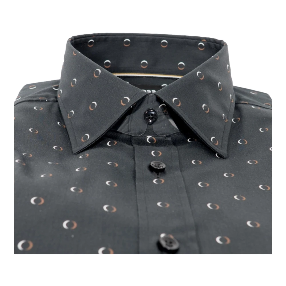 Hugo Boss Korte Mouw Slim Fit Gestreept Overhemd Multicolor Heren