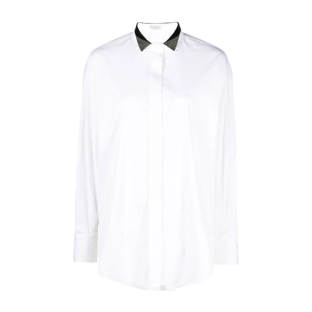 BRUNELLO CUCINELLI Witte Overhemden voor Heren White Dames
