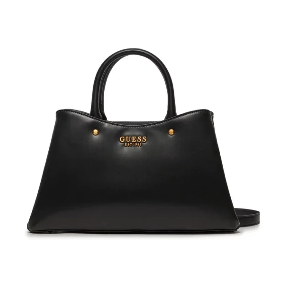 Guess Zwarte PU Leren Schoudertas Black Dames