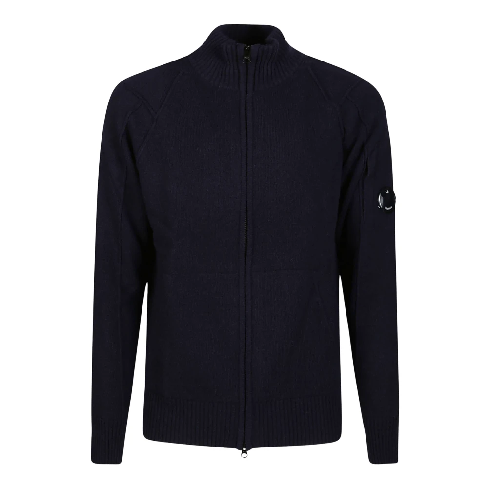 C.P. Company Total Eclipse Rits Sweater Blue Heren