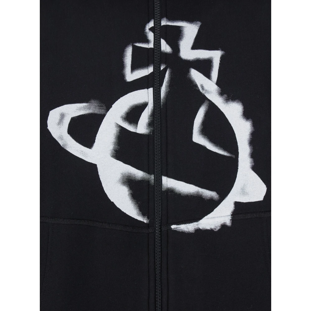 Vivienne Westwood Zwarte hoodie met Maxi Orb-logo Black Heren