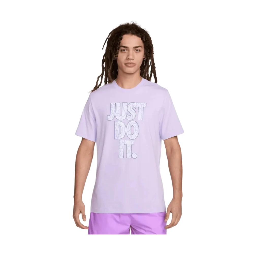Nike Sportswear Just Do It Heren T-shirt Purple Heren