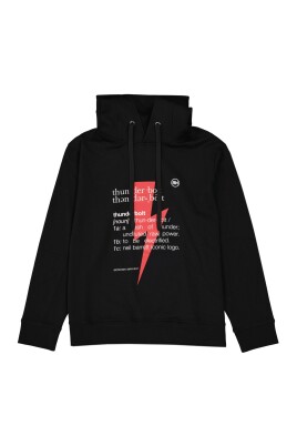 black-sweatshirt-with-hood-and-front-print