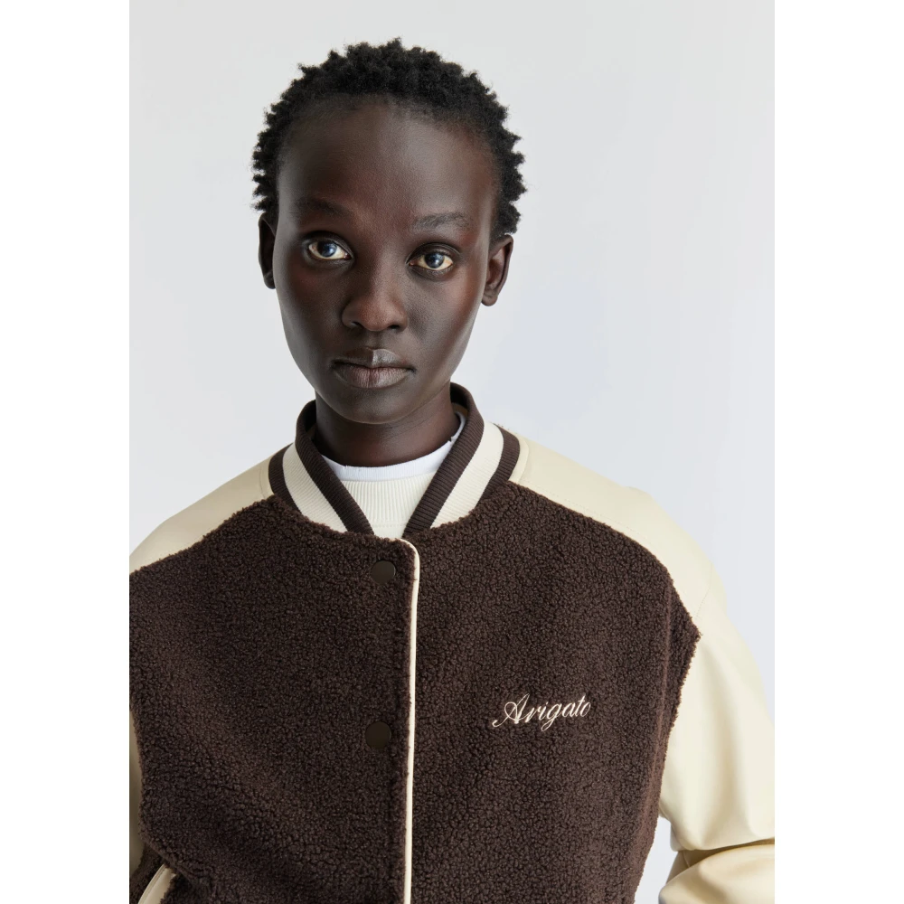 Axel Arigato Saul Varsity Jacket Brown Dames