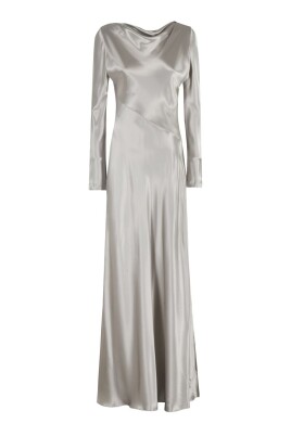 elegant-gray-satin-maxi-dress