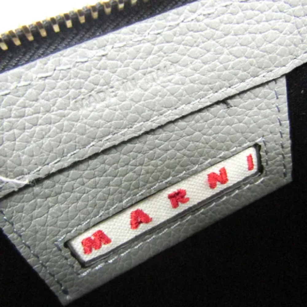 Marni Pre-owned Leather shoulder-bags Gray Dames