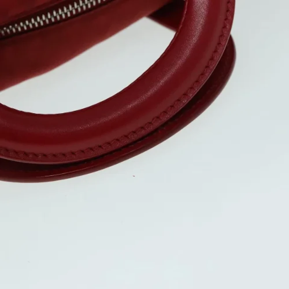 Prada Vintage Pre-owned Nylon handbags Red Dames
