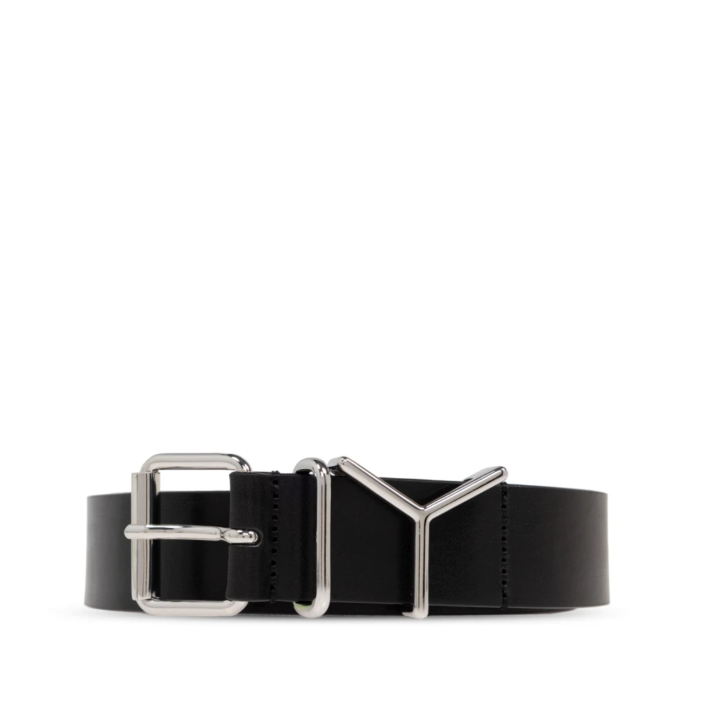 Y Project Leren riem Black Dames