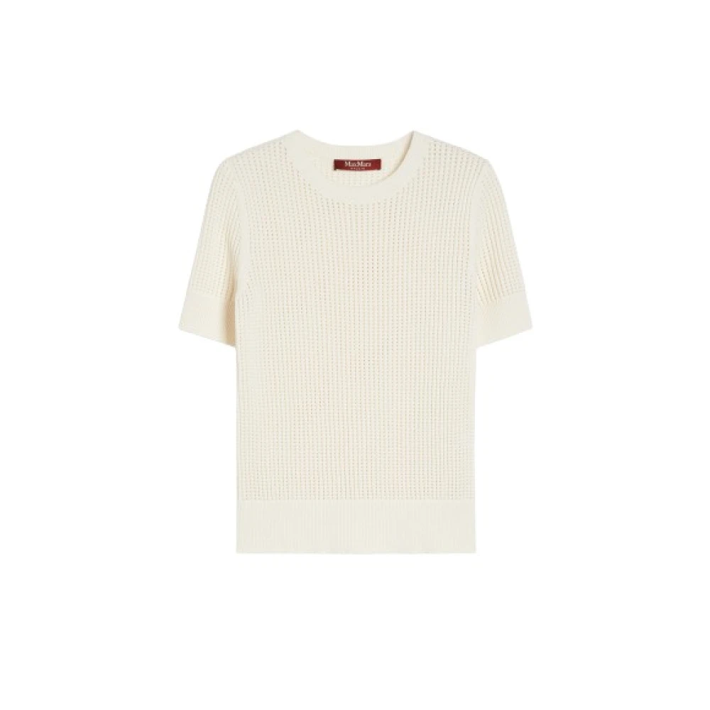Max Mara Viscose trui met visneteffect White Dames