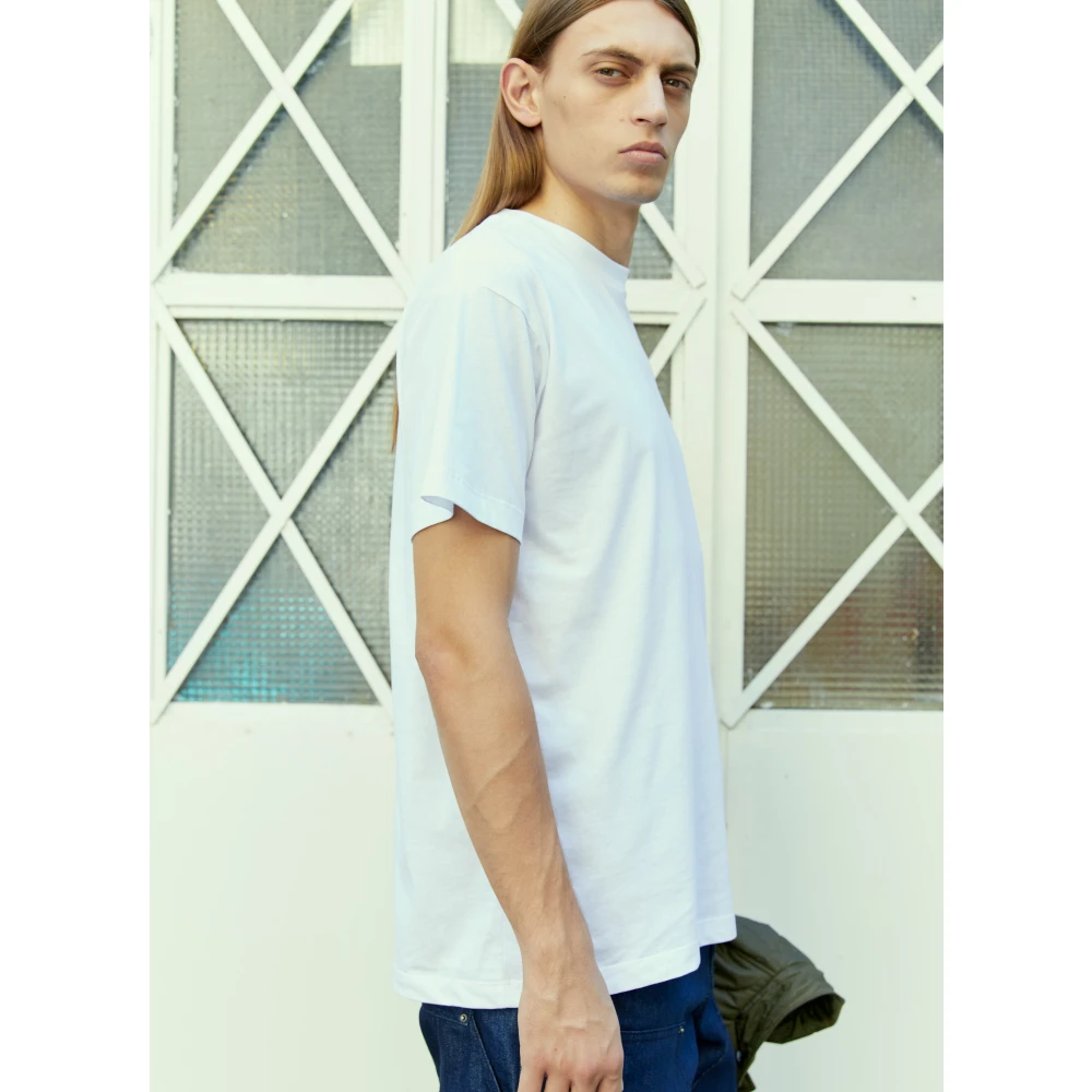 SKY High Farm Katoenen Logo Print T-shirt White Heren