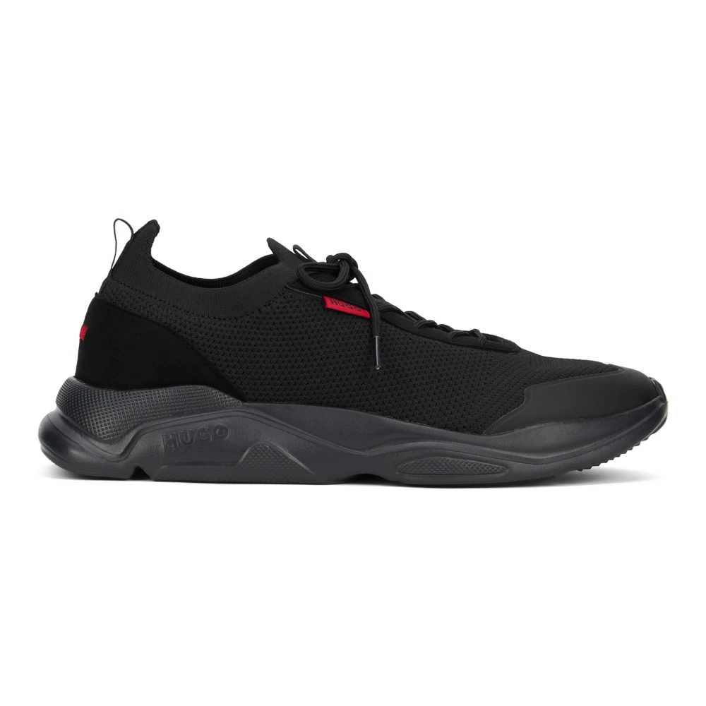 Hugo Men's Black Low-Top Sneaker Leon - Sneakers - 7 Uk - Shoes