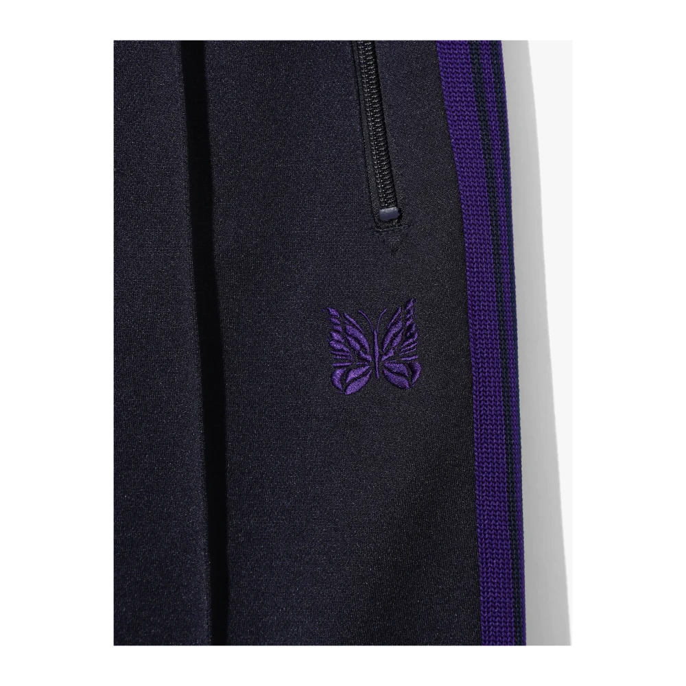 Needles Blauwe Geborduurde Broek Blue Heren