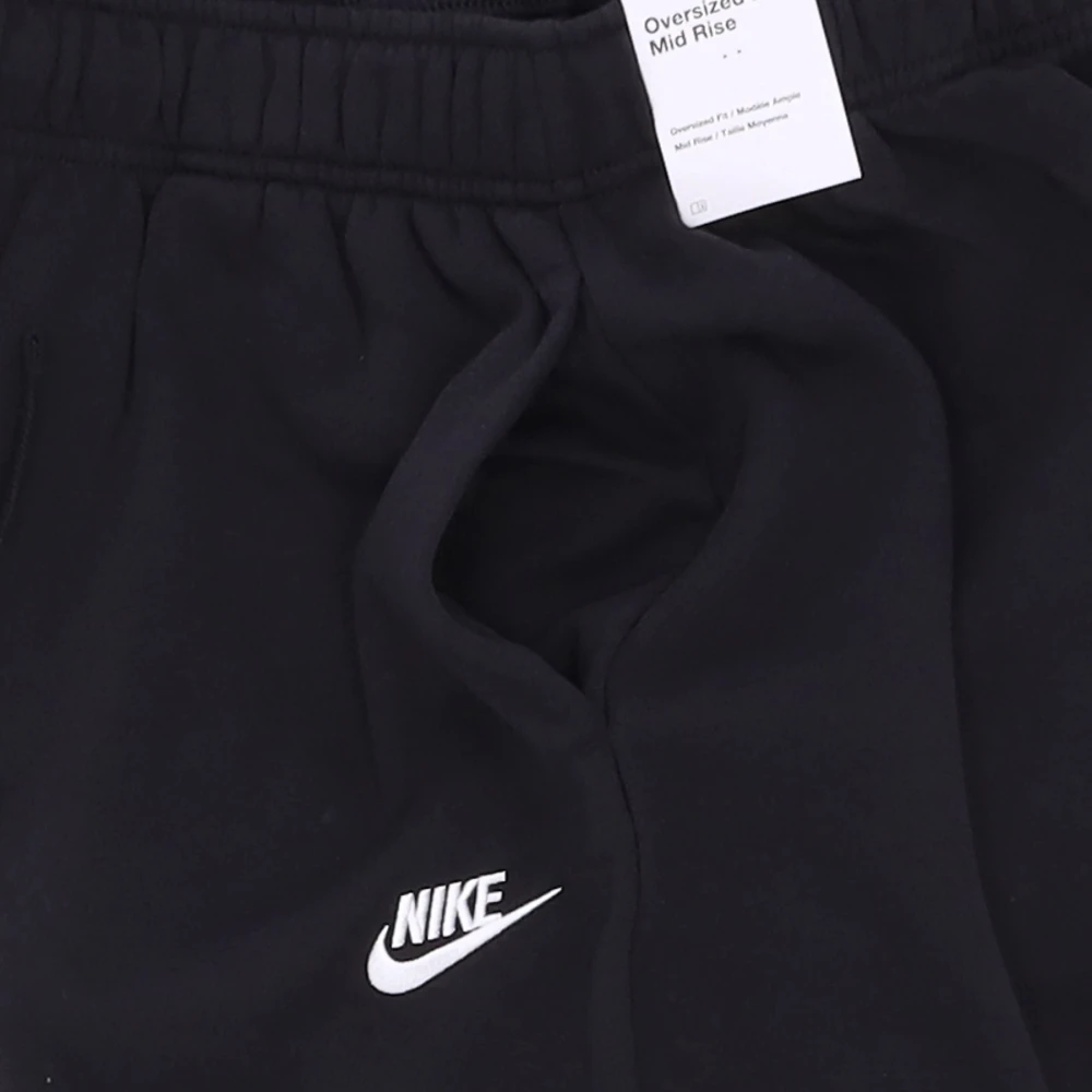 Nike Club Fleece Oversized Sweatpants Black Dames