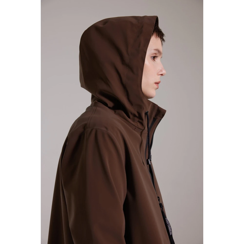 Stutterheim Lichtgewicht Matte Rits Regenjas Brown Dames