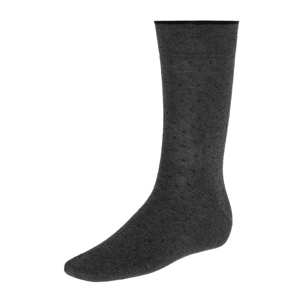 Boggi Milano Pinpoint Design Sokken van Katoen Gray Heren