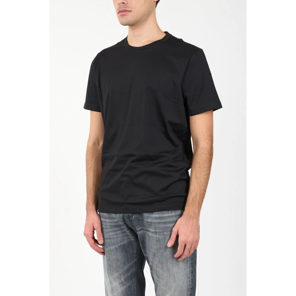 Dondup Jersey T-shirt met geborduurde achterkant Black Heren