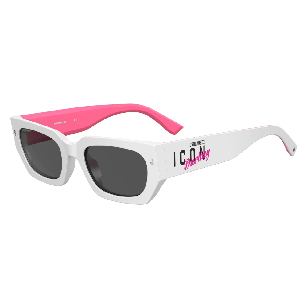 Dsquared2 Women's White Sunglasses, 53 Mm, Icon 0017/S Sunglasses