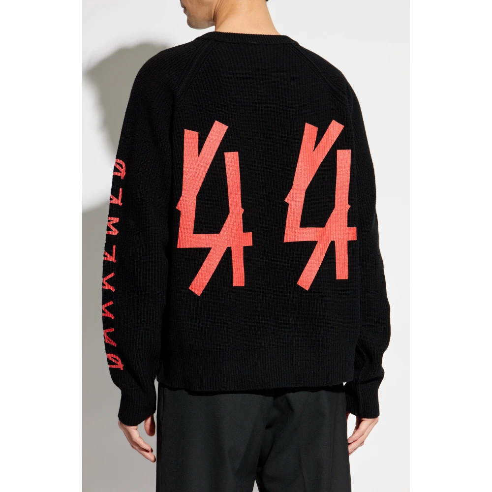 44 Label Group Trui met ronde hals Black Heren