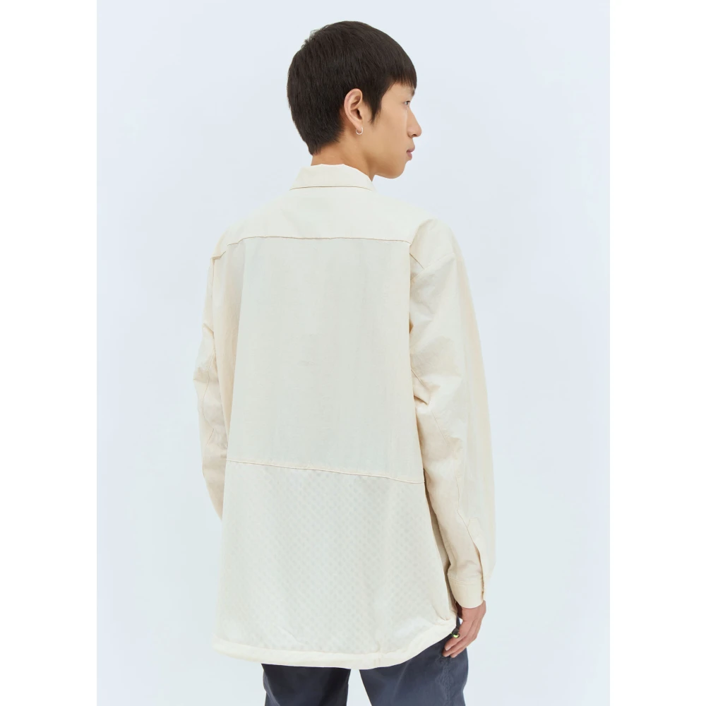 Dickies Oversized werkschirt met geperforeerd paneel Beige Heren