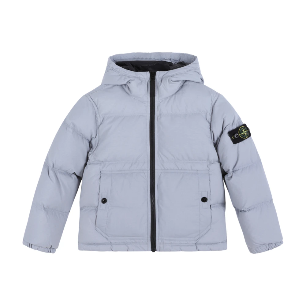 Stone Island , Winter Jackets, Unisex, Gray, 8 Y, Coats