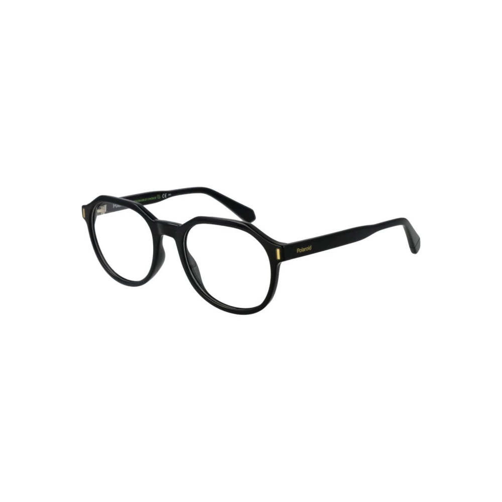 Polaroid Unisex Black Modern Round Optical Frames - Glasses - One Size- Accessories