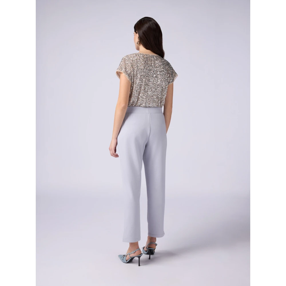 Oltre Joggers in katoenmix Gray Dames